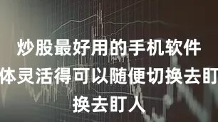 炒股最好用的手机软件身体灵活得可以随便切换去盯人
